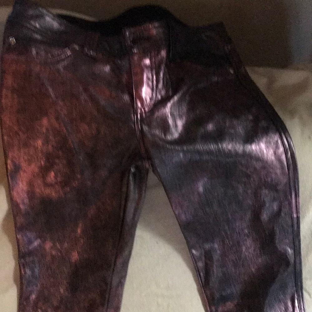 Metallic pants